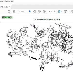 Ferrari Vega SDT 75 85 95 DS Parts Catalog Manual - PDF DOWNLOAD