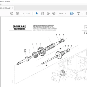 Ferrari Vipar 30-40 RS Parts Catalog Manual - PDF DOWNLOAD