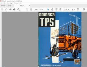 Fiat Someca TPS Catalogue Pieces De Rechange - PDF DOWNLOAD (French)