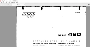 Fiat Trattori 480 Series Spare Parts Catalogue Manual EN_FR_DE_IT_ES - PDF DOWNLOAD