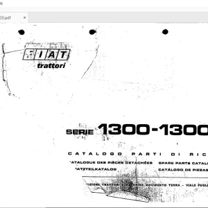 FiatTrattori 1000 Series Spare Parts Catalogue Manual EN_FR_DE_IT_ES - PDF DOWNLOAD