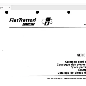 FiatTrattori 120C Series Spare Parts Catalogue Manual EN_FR_DE_IT_ES - PDF DOWNLOAD