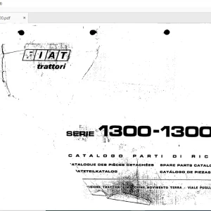 FiatTrattori 1300 - 1300 DT Series Spare Parts Catalogue Manual EN_FR_DE_IT_ES - PDF DOWNLOAD