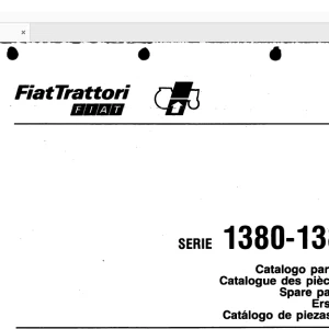 FiatTrattori 1380 - 1380 DT Series Spare Parts Catalogue Manual EN_FR_DE_IT_ES - PDF DOWNLOAD