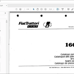FiatTrattori 160-55 Series Spare Parts Catalogue Manual EN_FR_DE_IT_ES - PDF DOWNLOAD