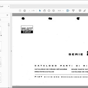 FiatTrattori 215 Series Spare Parts Catalog Manual EN_FR_DE_IT_ES - PDF DOWNLOAD