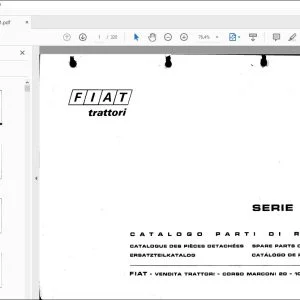 FiatTrattori 300 Series Spare Parts Catalogue Manual EN_FR_DE_IT_ES - PDF DOWNLOAD