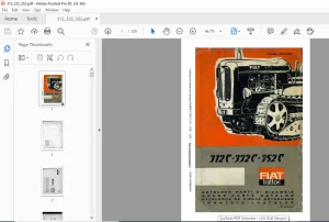 FiatTrattori 312C 332C 352C Series Spare Parts Catalogue Manual - PDF DOWNLOAD