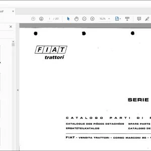 FiatTrattori 350 Series Spare Parts Catalogue Manual EN_FR_DE_IT_ES - PDF DOWNLOAD