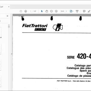 FiatTrattori 420 - 420 DT Series Spare Parts Catalogue Manual EN_FR_DE_IT_ES - PDF DOWNLOAD