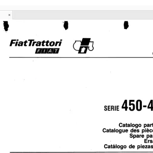 FiatTrattori 450 - 450DT Series Spare Parts Catalogue Manual EN_FR_DE_IT_ES - PDF DOWNLOAD