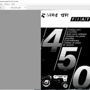 FiatTrattori 450 DAL Series Spare Parts Catalogue Manual EN_FR_DE_IT_ES - PDF DOWNLOAD