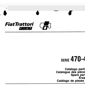FiatTrattori 470 - 470DT Series Spare Parts Catalogue Manual EN_FR_DE_IT_ES - PDF DOWNLOAD