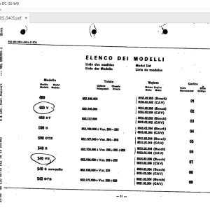 FiatTrattori 480 - 500S - 540S Series Spare Parts Catalogue Manual EN_FR_DE_IT_ES - PDF DOWNLOAD