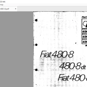 FiatTrattori 480-8 480-8dt 480-8v Series Spare Parts Catalogue Manual EN_FR_DE_IT_ES - PDF DOWNLOAD