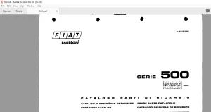 FiatTrattori 500 Series Spare Parts Catalogue Manual EN_FR_DE_IT_ES - PDF DOWNLOAD