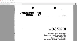FiatTrattori 566 - 566DT Series Spare Parts Catalogue Manual EN_FR_DE_IT_ES - PDF DOWNLOAD