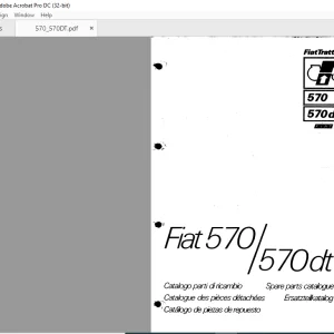 FiatTrattori 570 570dt Spare Parts Catalogue Manual - PDF DOWNLOAD
