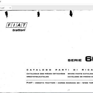 FiatTrattori 600 Series Spare Parts Catalogue Manual EN_FR_DE_IT_ES - PDF DOWNLOAD