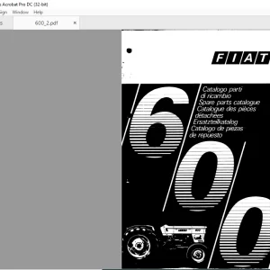 FiatTrattori 600 Series Spare Parts Catalogue Manual EN_FR_DE_IT_ES - PDF DOWNLOAD