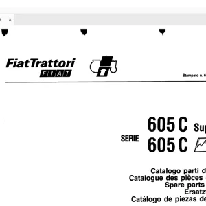FiatTrattori 605C Super Series Spare Parts Catalogue Manual EN_FR_DE_IT_ES - PDF DOWNLOAD