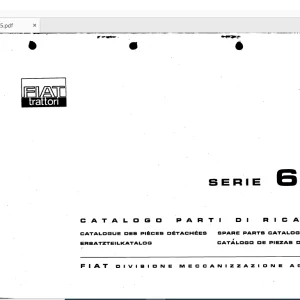 FiatTrattori 615 Series Spare Parts Catalogue Manual EN_FR_DE_IT_ES - PDF DOWNLOAD