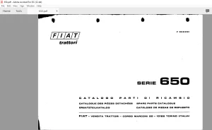 FiatTrattori 650 Series Spare Parts Catalogue Manual EN_FR_DE_IT_ES - PDF DOWNLOAD