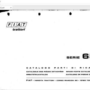 FiatTrattori 650 Series Spare Parts Catalogue Manual EN_FR_DE_IT_ES - PDF DOWNLOAD