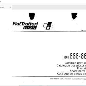 FiatTrattori 666 - 666 DT Series Spare Parts Catalogue Manual EN_FR_DE_IT_ES - PDF DOWNLOAD