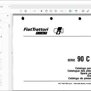 FiatTrattori 90C Series Spare Parts Catalogue Manual EN_FR_DE_IT_ES - PDF DOWNLOAD
