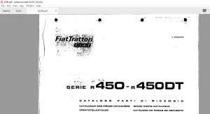 FiatTrattori R450 - R450DT Series Spare Parts Catalogue Manual EN_FR_DE_IT_ES - PDF DOWNLOAD