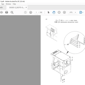 Hitachi EX300-5 EX370-5 Parts Catalog Manual - PDF DOWNLOAD