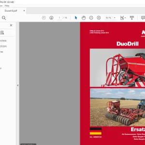 Horsch DuoDrill Tiger ab & pronto DC ab & Joker RT ab Ersatzeilliste 80650153 - PDF DOWNLOAD (German)