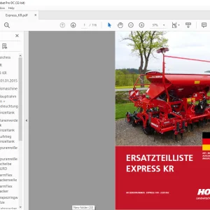 Horsch Express KR & 3KR Ersatzeilliste 80830157 - PDF DOWNLOAD (German)