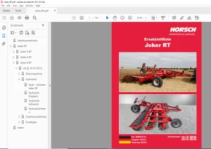 Horsch Joker RT Series 5 RT 6 RT 8 RT Ersatzteilliste - PDF DOWNLOAD
