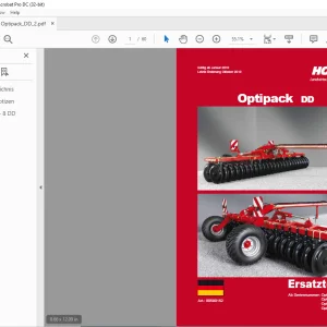 Horsch Optipack DD Series 4DD 5DD 6DD 8DD Ersatzteilliste 80590152 - PDF DOWNLOAD