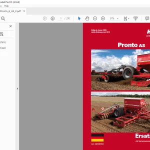 Horsch Pronto AS & 6AS Ersatzeilliste 80180154 - PDF DOWNLOAD (German)