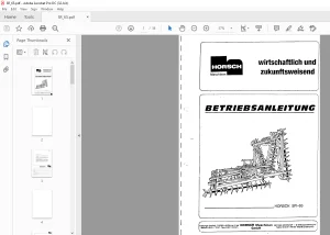 Horsch SR-65 BETRIEBSANLEITUNG - PDF DOWNLOAD (German)
