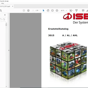 Iseki 3015 A-AL-AHL Ersatzteilkatalog - PDF DOWNLOAD (German)