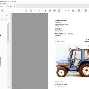 Iseki Tractor TA 530 5035 TE 538 5040 TK 527 532 538 Parts list Manual - PDF DOWNLOAD