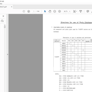 Iseki Tractor TA537F Parts Catalogue Manual - PDF DOWNLOAD
