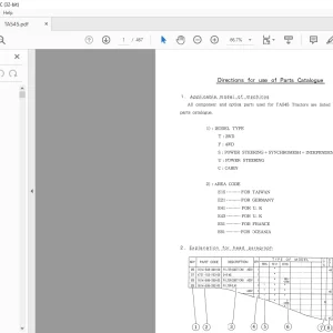 Iseki Tractor TA545 Parts Catalogue Manual - PDF DOWNLOAD