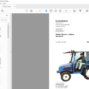 Iseki Tractor TF3125 TF3130 TF3135 Spare parts list Manual - PDF DOWNLOAD