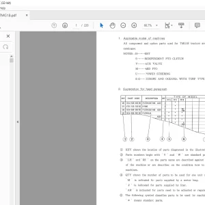 Iseki Tractor TMG18 Parts Catalogue Manual - PDF DOWNLOAD