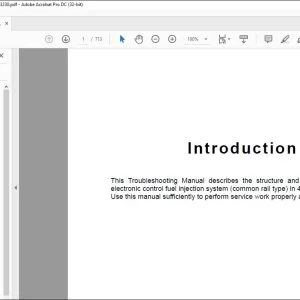 Isuzu Diesel Engine 4JJ1 Troubleshooting Manual ITE-3230 - PDF DOWNLOAD