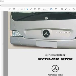 Mercedes Benz CITARO CNG Betriebsanleitung - PDF DOWNLOAD (German)