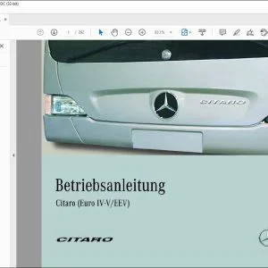 Mercedes Benz CITARO (Euro 4-5-EEV) Betriebsanleitung - PDF DOWNLOAD (German)