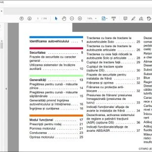 Mercedes Benz CITARO (Euro 4-5-EEV) Instrucţiuni de exploatare - PDF DOWNLOAD (Romanian)