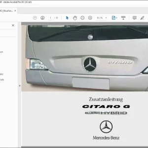 Mercedes-Benz CITARO G BlueTEC HYBRID Zusatzanleitung - PDF DOWNLOAD (German)