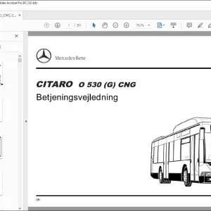 Mercedes-Benz CITARO O 530 (G) CNG Betjeningsvejledning - PDF DOWNLOAD (Danish)